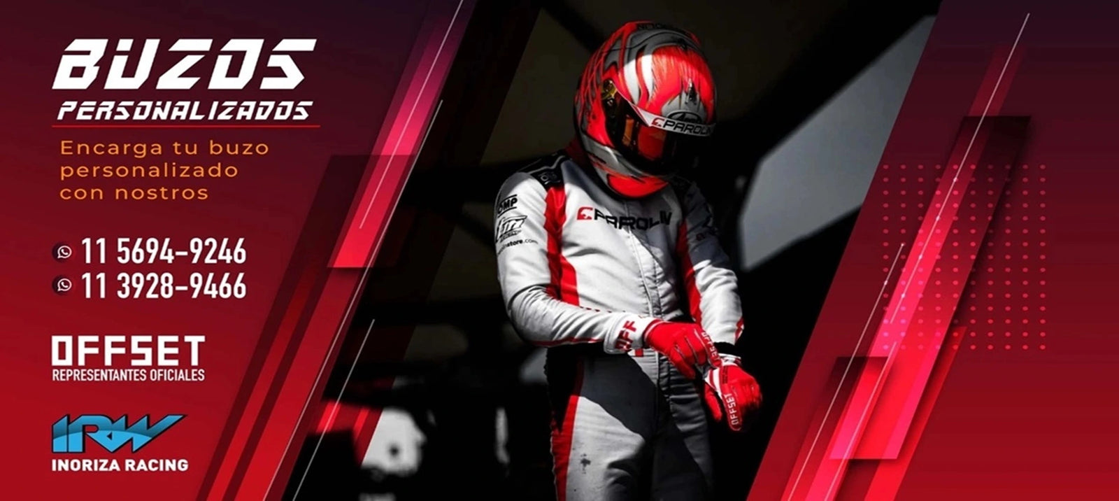 LOS BUZOS PERSONALIZADOS LLEGARON A INORIZA RACING