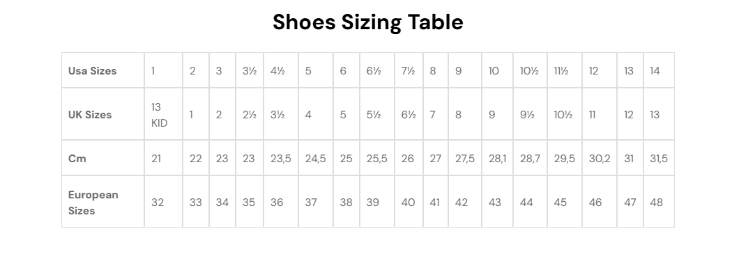Guía de talles BOTA OMP ONE S 2025