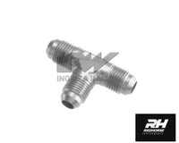 Union "T" for brake hose AN3 silver