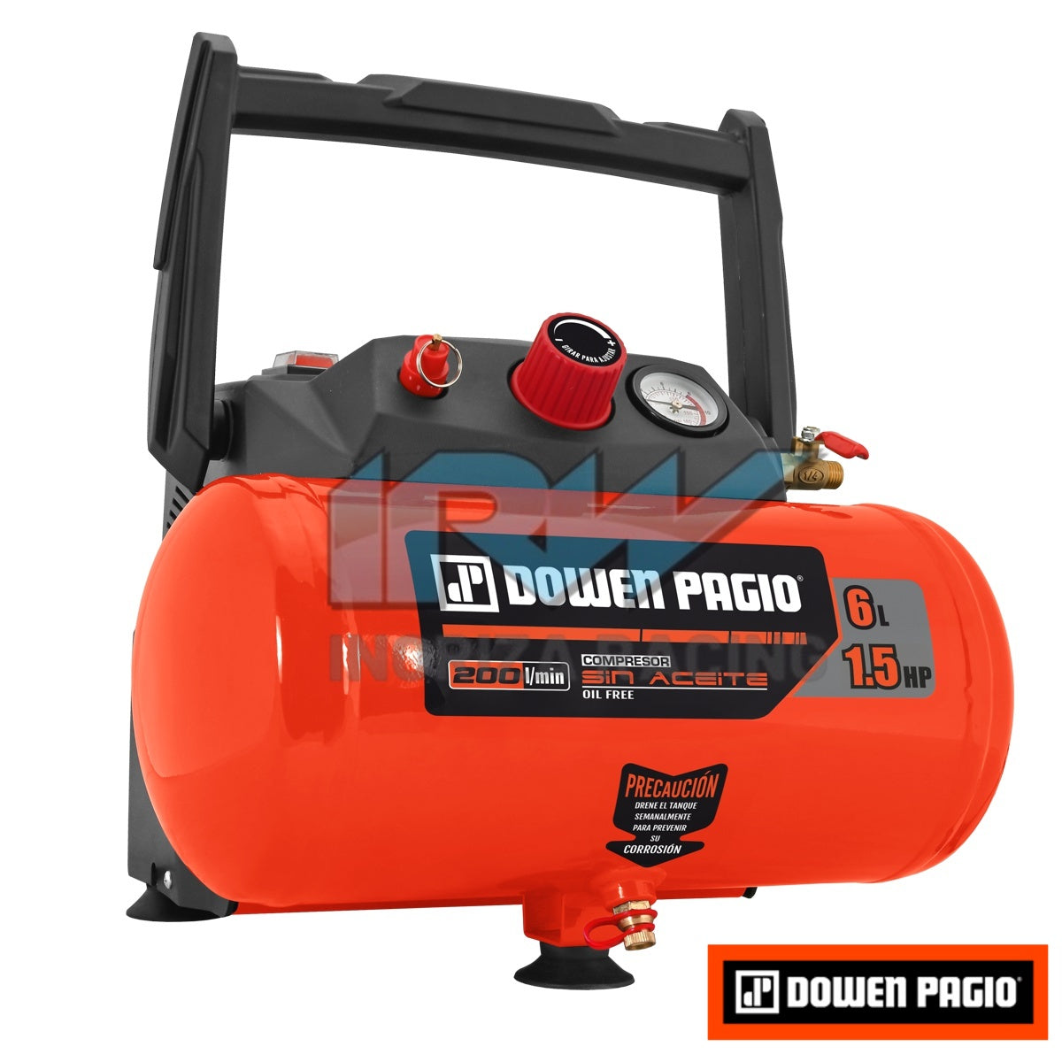 Compresor 6 Litros Sin Aceite Portatil DOWEN PAGIO