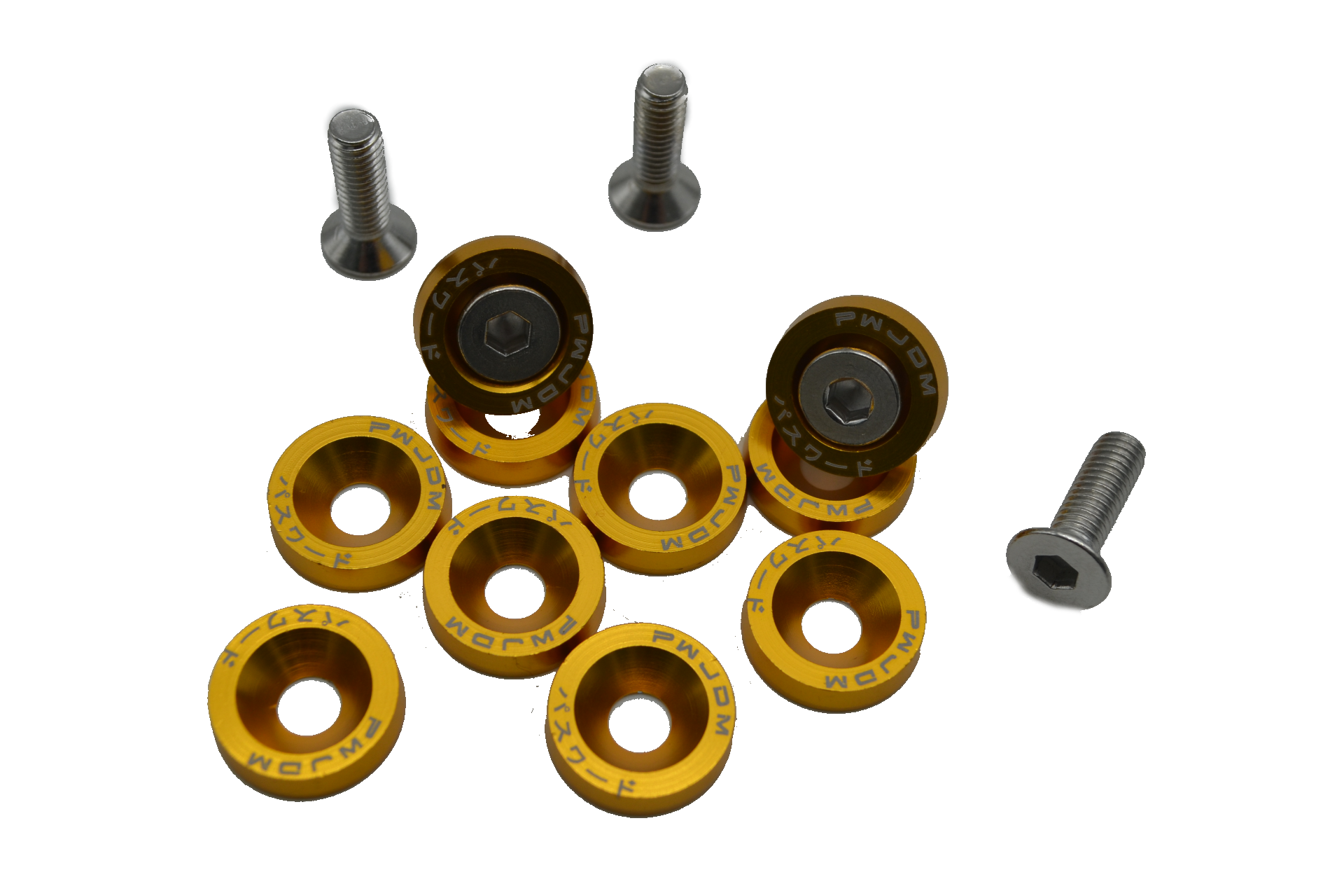 ANODIZED ALUMINUM WASHERS M6 x10 UNITS