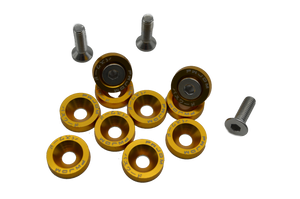 ANODIZED ALUMINUM WASHERS M6 x10 UNITS