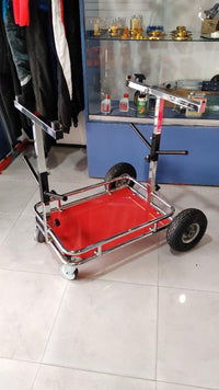 CHROME PLATED KARTING CARRIER WITH SUPPORT