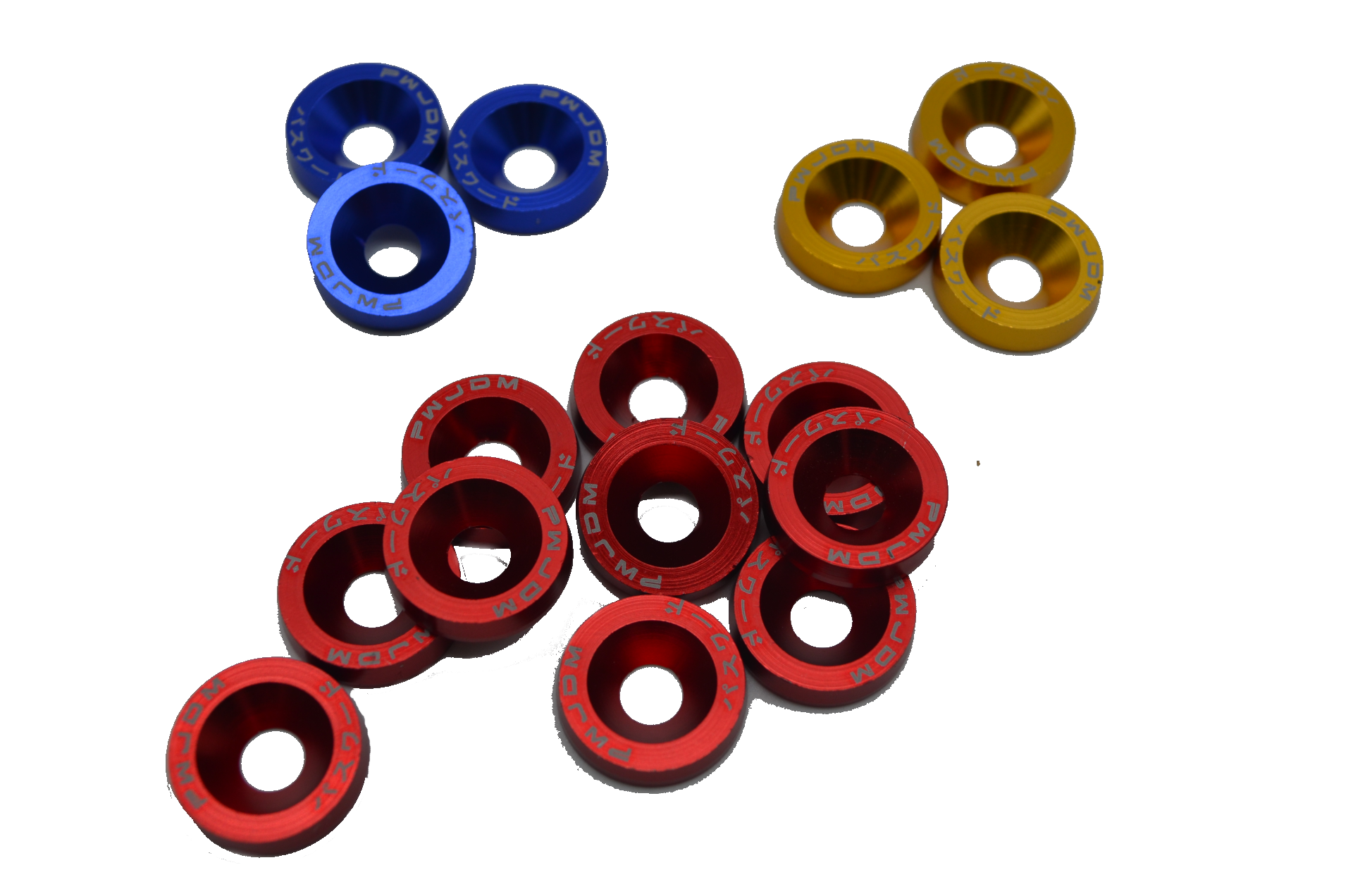 ANODIZED ALUMINUM WASHERS M6 x10 UNITS