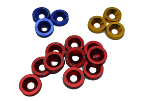 ANODIZED ALUMINUM WASHERS M6 x10 UNITS
