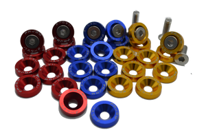 ANODIZED ALUMINUM WASHERS M6 x10 UNITS
